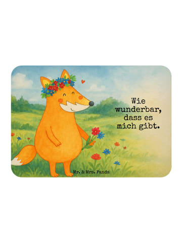 Mr. & Mrs. Panda whiteboardmagnet Fuchs Blumen Design mit Spruch in Weiß