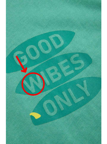 MOKIDA Baumwoll-T-Shirt mit kurzen Ärmeln in grün