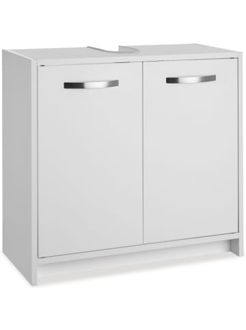 tectake Badezimmerschrank ohne Waschbecken, Belastbarkeit 20kg, 63 x 31 x 55cm