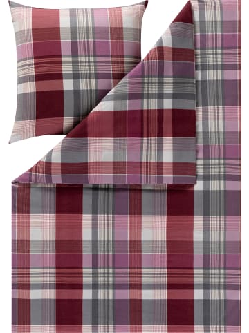 Estella Kuschel-Flanell Bettwäsche in aubergine