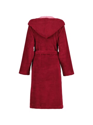 Vossen Vossen Bademäntel Damen Kurzmantel mit Kapuze Palermo burgundy - 016 in burgundy - 016