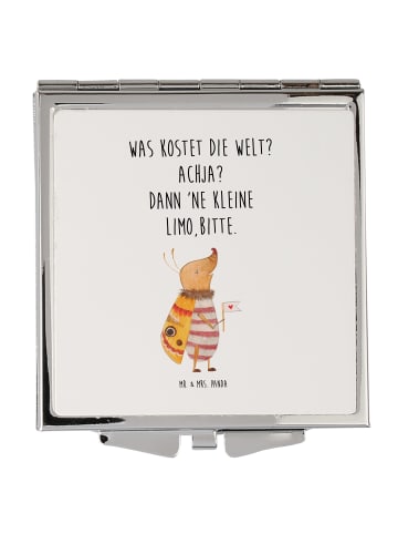 Mr. & Mrs. Panda Schminkspiegel klein Nachtfalter Fähnchen mit S... in Weiß