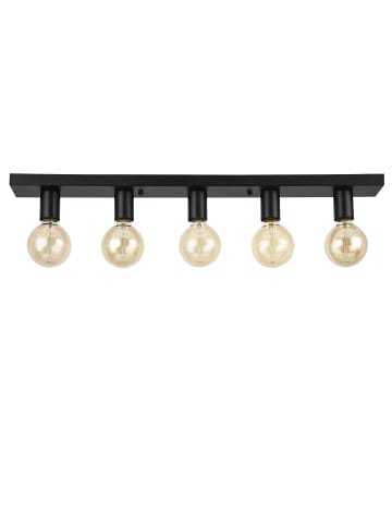 lux.pro Deckenleuchte Korinth in Schwarz (L)80cm (B)8cm (H)9cm