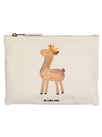Mr. & Mrs. Panda Federmappe Lama König ohne Spruch in Weiß