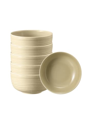 6er Set Foodbowl Terra in Sandbeige ø 17,7 cm