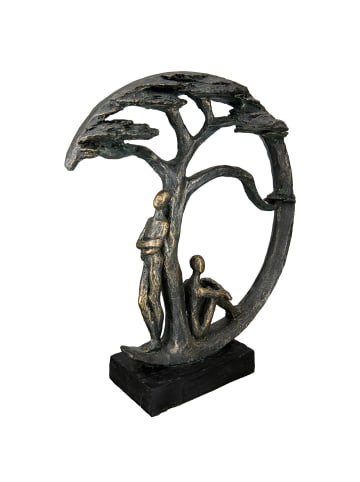 GILDE Skulptur Shadow bronzefarben - (H) 32 cm