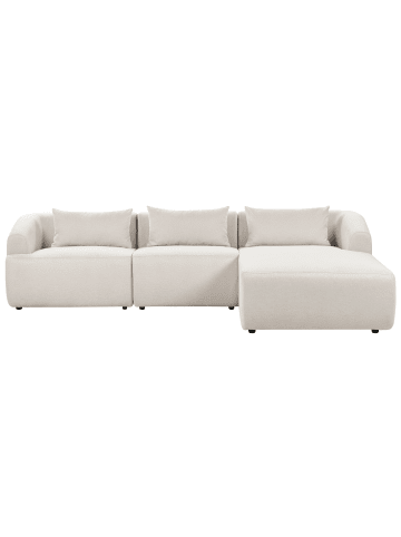 Beliani Ecksofa SVANSELE in Beige - (W) 278 x (H) 72 x (L) 174 cm