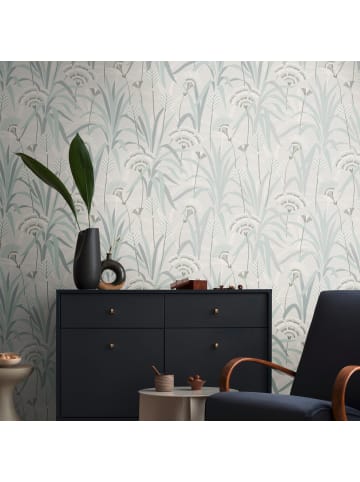 A.S. Création Tapete Botanic Linea in Nebelgrau