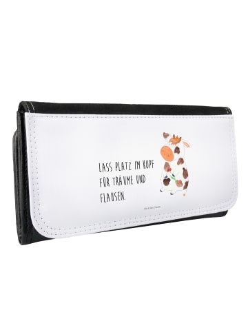 Mr. & Mrs. Panda Portemonnaie für Damen Kuh mit Spruch in Weiß