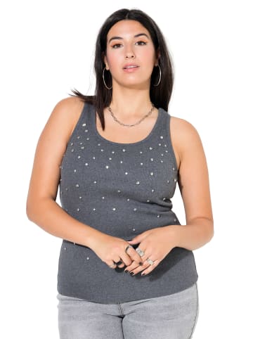 Studio Untold Strick-Top in anthrazit melange