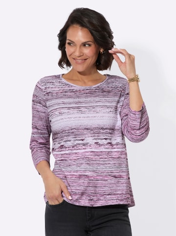 WITT WEIDEN 3/4-Arm-Shirt in altrosa-ecru-geringelt