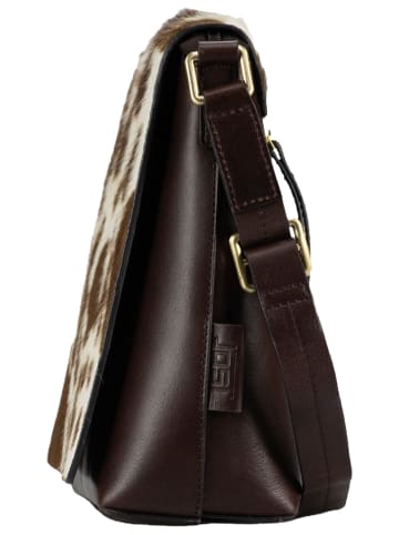 Jost Bodybag Furry Cow Shoulder Bag M in Brown