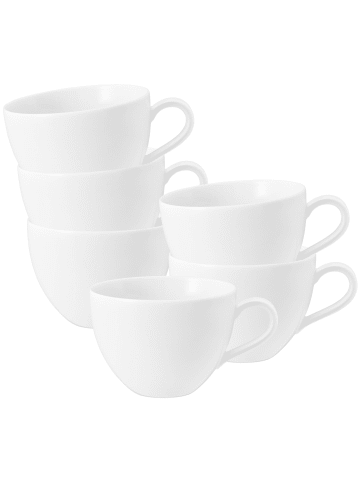 Seltmann Weiden 6er Set Milchkaffeetassen Beat Color Glaze 0,35 l in Sandbeige