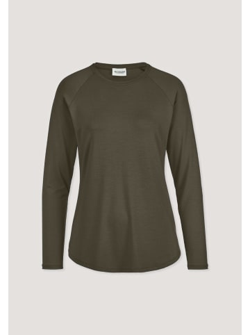 Hessnatur Longsleeve in vintage oliv