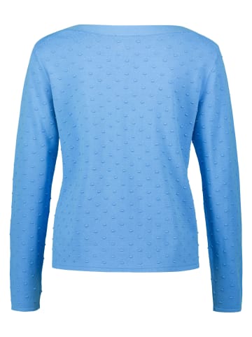 Zero  Pullover mit Punktstickerei in Diver Blue