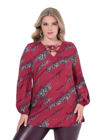 MIAMODA Bluse in weinrot