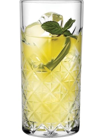 COFI 1453 Trinkgläser Set aus 4 Longdrinkgläsern in Transparent