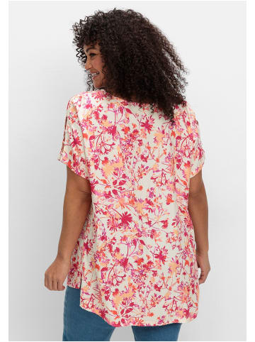 sheego Oversize-Tunika in champagner gemustert