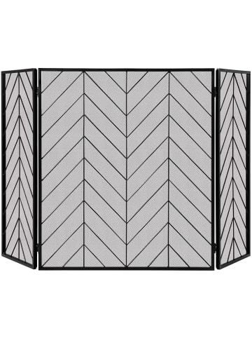 COSTWAY Funkenschutzgitter 3 tlg. in Schwarz