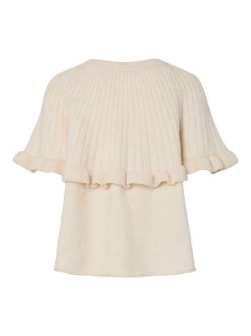 Pieces Strickoberteil in Egret