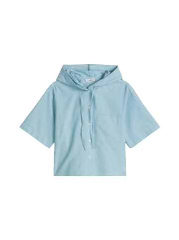 Marc O'Polo DENIM Kapuzenbluse relaxed cropped in Light Blue