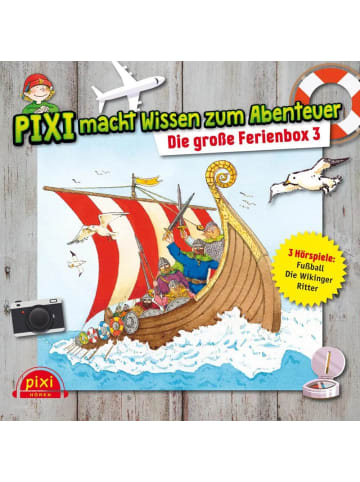 Silberfisch Pixi macht Wissen zum Abenteuer: Die große Ferienbox 3. Tl.3, Audio-CD |...