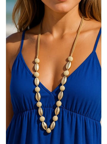 collezione alessandro Lange Kette " Beachshell Glow " in beige