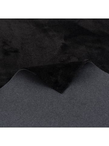 Snapstyle Hochflor-Teppich Livorno in schwarz