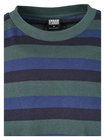 Urban Classics T-Shirts in bottlegreen/midnightnavy