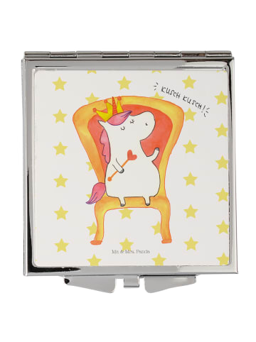 Mr. & Mrs. Panda Schminkspiegel Einhorn König ohne Spruch in Weiß