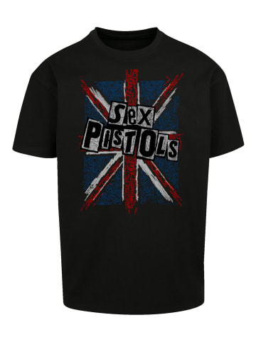 F4NT4STIC Heavy Oversize T-Shirt Sex Pistols Anarchy Flag in schwarz