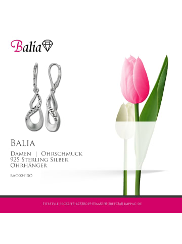 BALIA Silber 925 Damen Ohrhänger Unendlichkeit Ohrring ca. 4cm