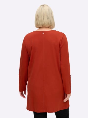 sheego Longshirt in rostrot