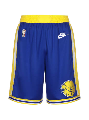 Nike Performance Shorts NBA Golden State Warriors Classic Edition Swingman in blau / gelb