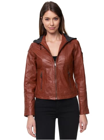 Tazzio Lederjacke "F503" - in Cognac