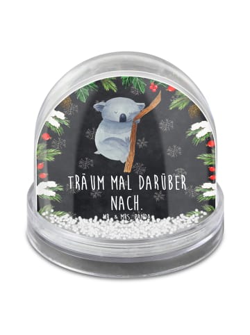 Mr. & Mrs. Panda Schneekugel Koalabär mit Spruch in Kreidetafel