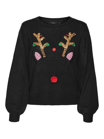 Vero Moda Strickpullover in Black