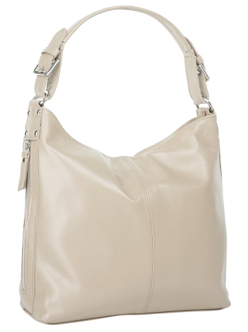 Samantha Look Handtasche echt Leder in beige