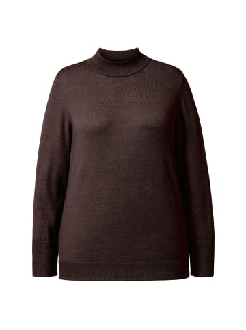 Ulla Popken Pullover in mahagoni
