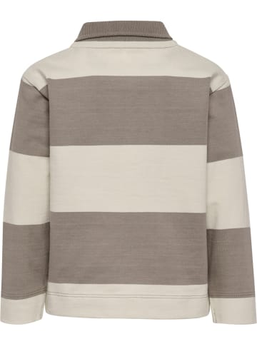 Hummel Shirt "Hmlmini Loose Stripe Polo Shirt" in Braun