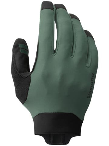 SHIMANO Enduro Gloves Olive  - leichter MTB-Langfingerhandschuh mit Grip &