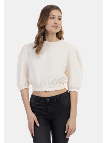 myMo Damen Sweatpullover in Wollweiss