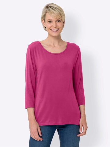Sieh an! 3/4-Arm-Shirt in fuchsia