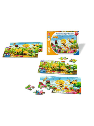 Ravensburger Puzzle 24 Teile tiptoi® Puzzle für kleine Entdecker: Die Biene Maja - 2x24 Teile Ab 4 Jahre in bunt