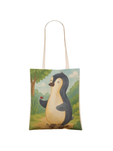Mr. & Mrs. Panda Einkaufstasche Pinguin Marienkäfer Design ohne ... in Weiß