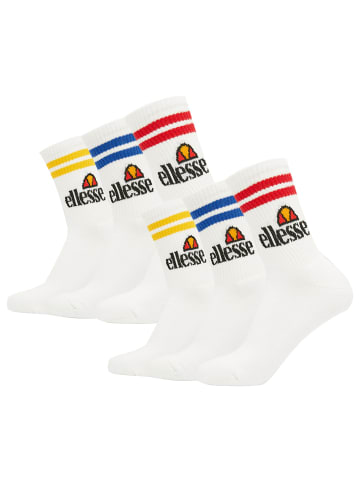 ellesse Socken 6er Pack in Weiß/Bunt