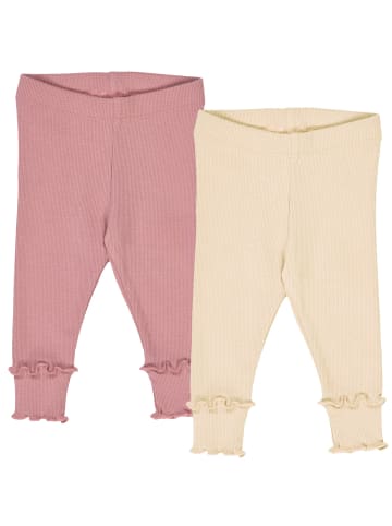 müsli Babyleggings 2er-Pack in Oak/ Nostalgia Rose