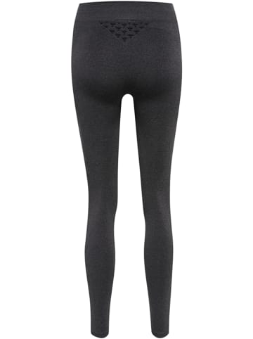 Hummel Leggings Hmlci Seamless Mid Waist Tights in BLACK MELANGE