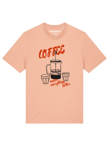 wat? Apparel T-Shirt Coffee makes everything better in Fraiche Peche