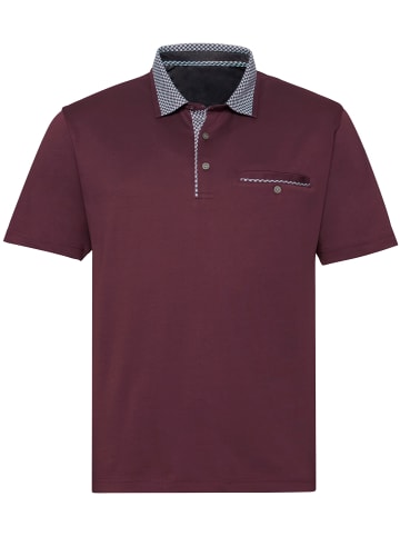 hajo Kurzarm-Shirt in bordeaux